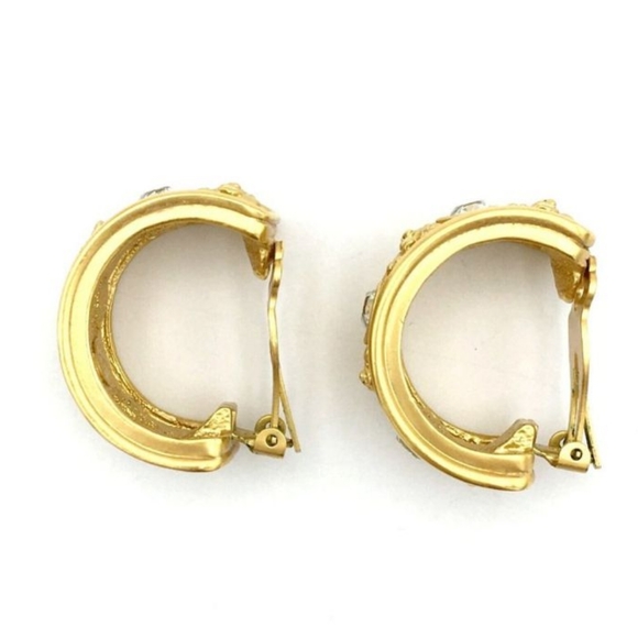 Vintage Avon Elizabeth Taylor Love Blooms Clip-On Earrings - Picture 5 of 8